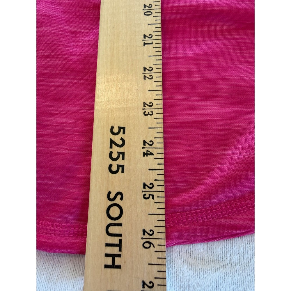 Umbro Womens Pink Space Dye Quarter Zip Fleece Lined Running Pullover Small - Picture 7 of 8